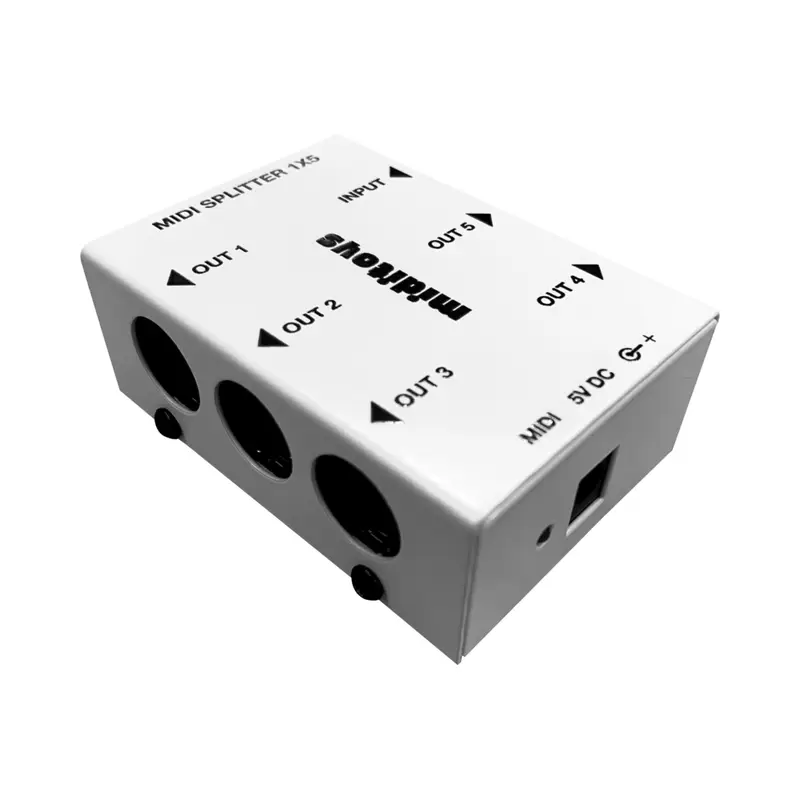 Miditoys Midi Splitter 1x5 White