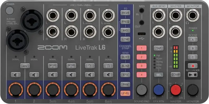 Zoom LiveTrak L-6