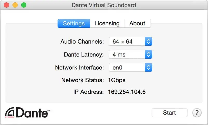Dante Virtual Soundcard Transferable