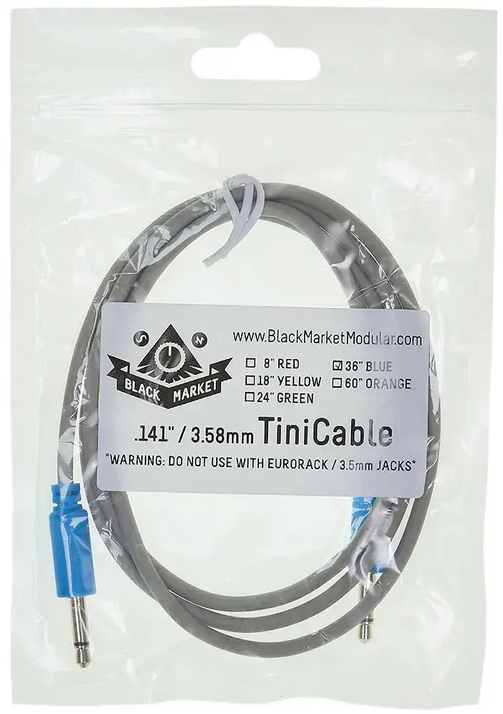 Buchla Tini Cable (36" Blue)