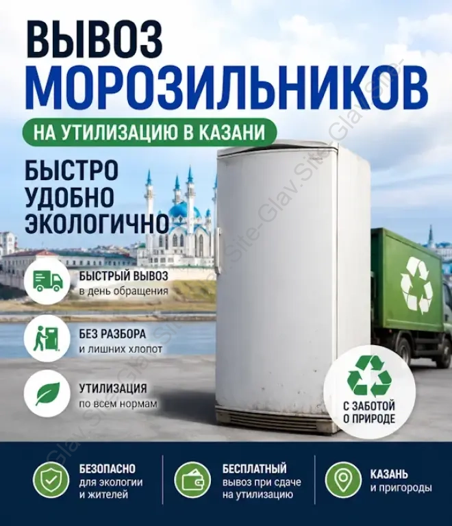 Вывоз морозильников из квартиры на утилизацию ( на помойку )