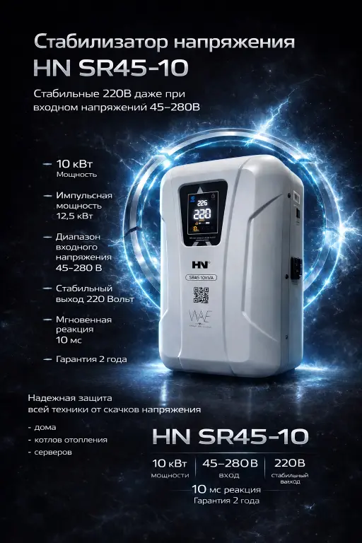 Стабилизатор напряжения релейный HN SR45-10