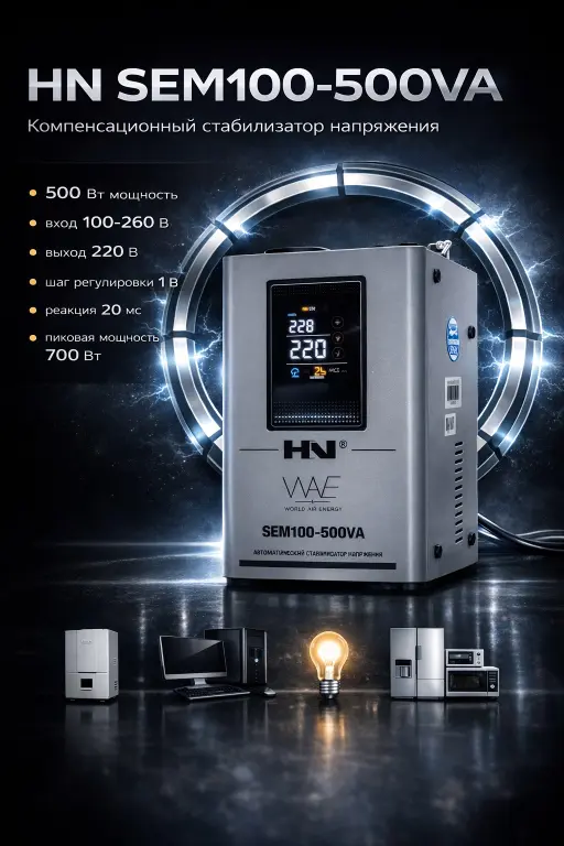 Компенсационный стабилизатор напряжения HN SEM 100-500