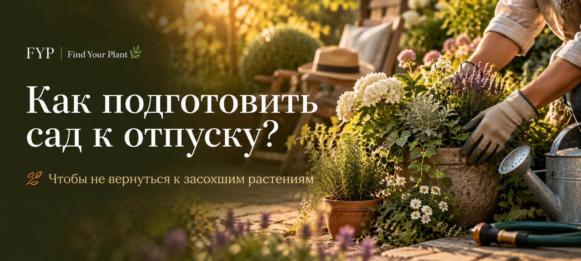 Как подготовить сад к отпуску и не вернуться к засохшим растениям