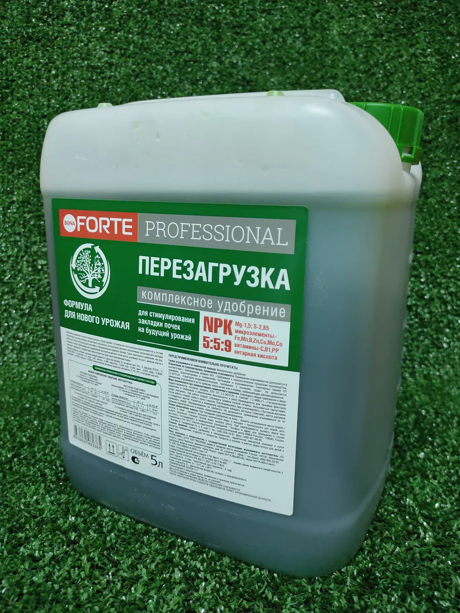 Bona Forte Professional Жидкое удобрение ПЕРЕЗАГРУЗКА, канистра 5 л