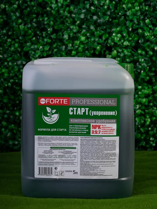 Bona Forte Professional Жидкое удобрение СТАРТ (корнеобразование), канистра 5 л