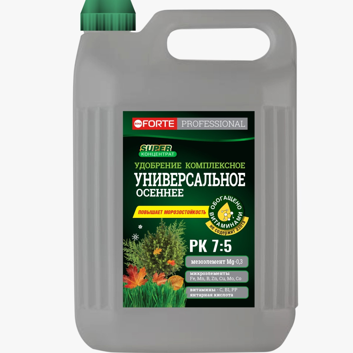 Bona Forte Professional Жидкое удобрение УНИВЕРСАЛЬНОЕ ОСЕННЕЕ, канистра 5 л