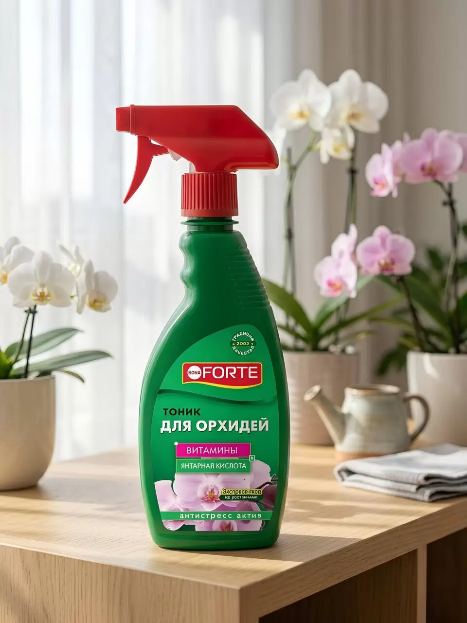 Bona Forte Спрей тоник для орхидей, флакон 500 мл