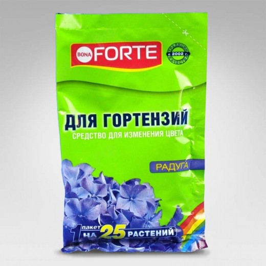 Bona Forte Средство сухое Радуга для изменения цвета гортензий, пак. 100 г