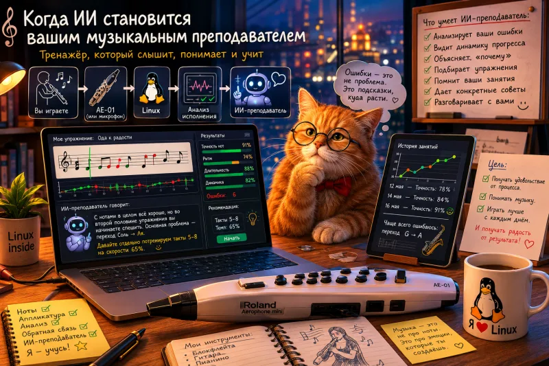Кажется, в моём музыкальном тренажёре появился преподаватель
