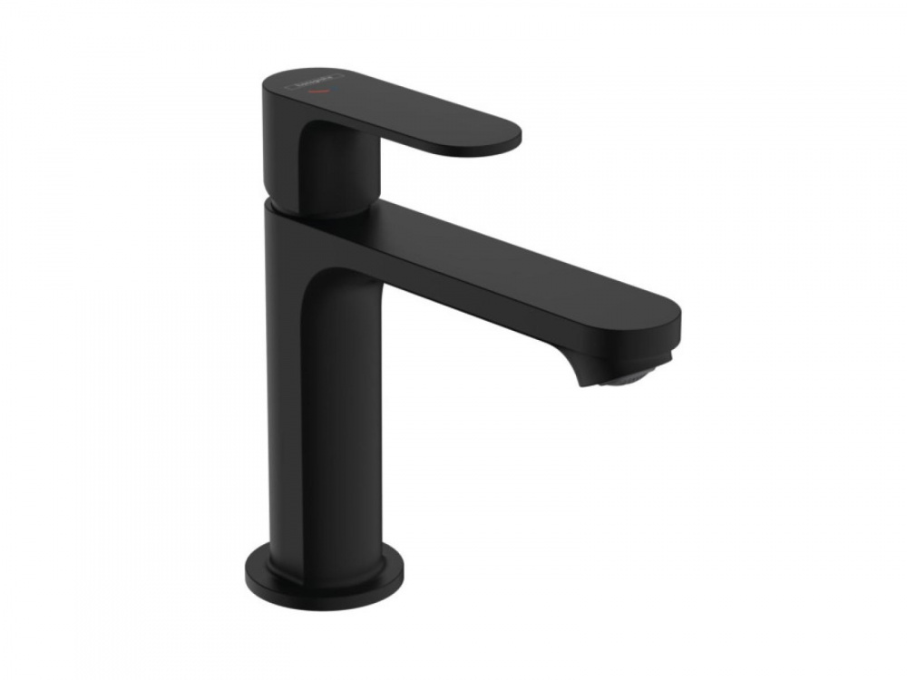 HANSGROHE Rebris S Смеситель для раковины 110, вынос 133 мм, с ДК, CoolStart, матовый черный арт. 35219