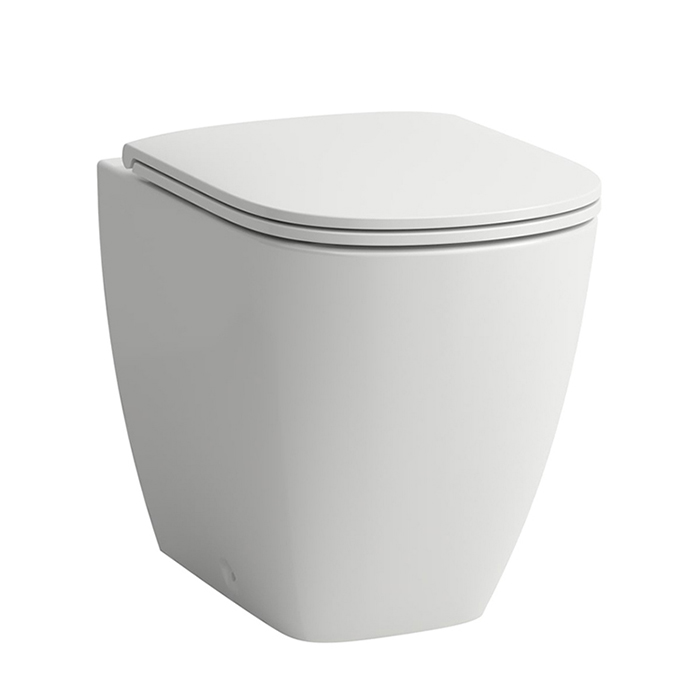 LAUFEN Lua Унитаз напольный 52x36xh42 см, безободковый, белый глянцевый арт. 37703
