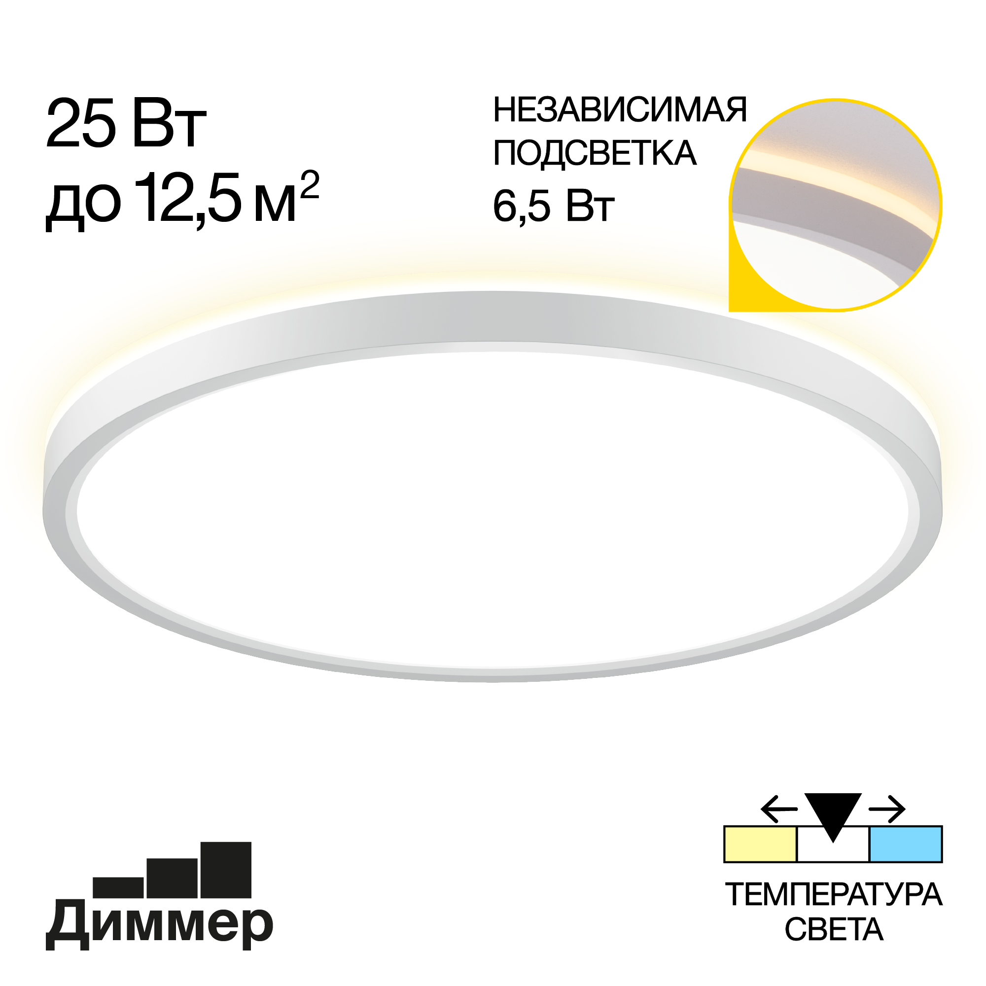 Citilux NORMA CL748320 LED Светильник с подсветкой Белый арт. 89298
