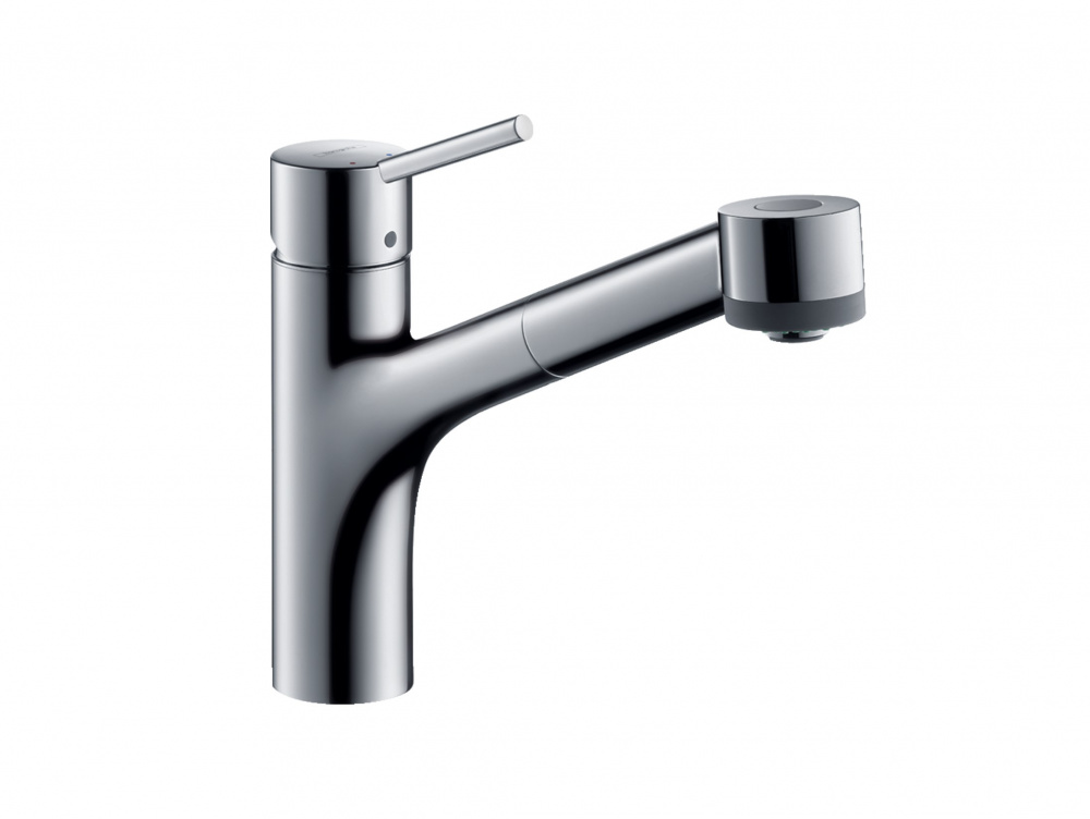 HANSGROHE TALIS S Смеситель для кухни однорычажный, с выдвижным душем, хром арт. 35330