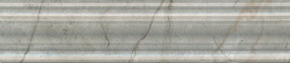 BLE025 Бордюр Багет Кантата серый светлый глянцевый 25x5,5x1,8 арт. 118071