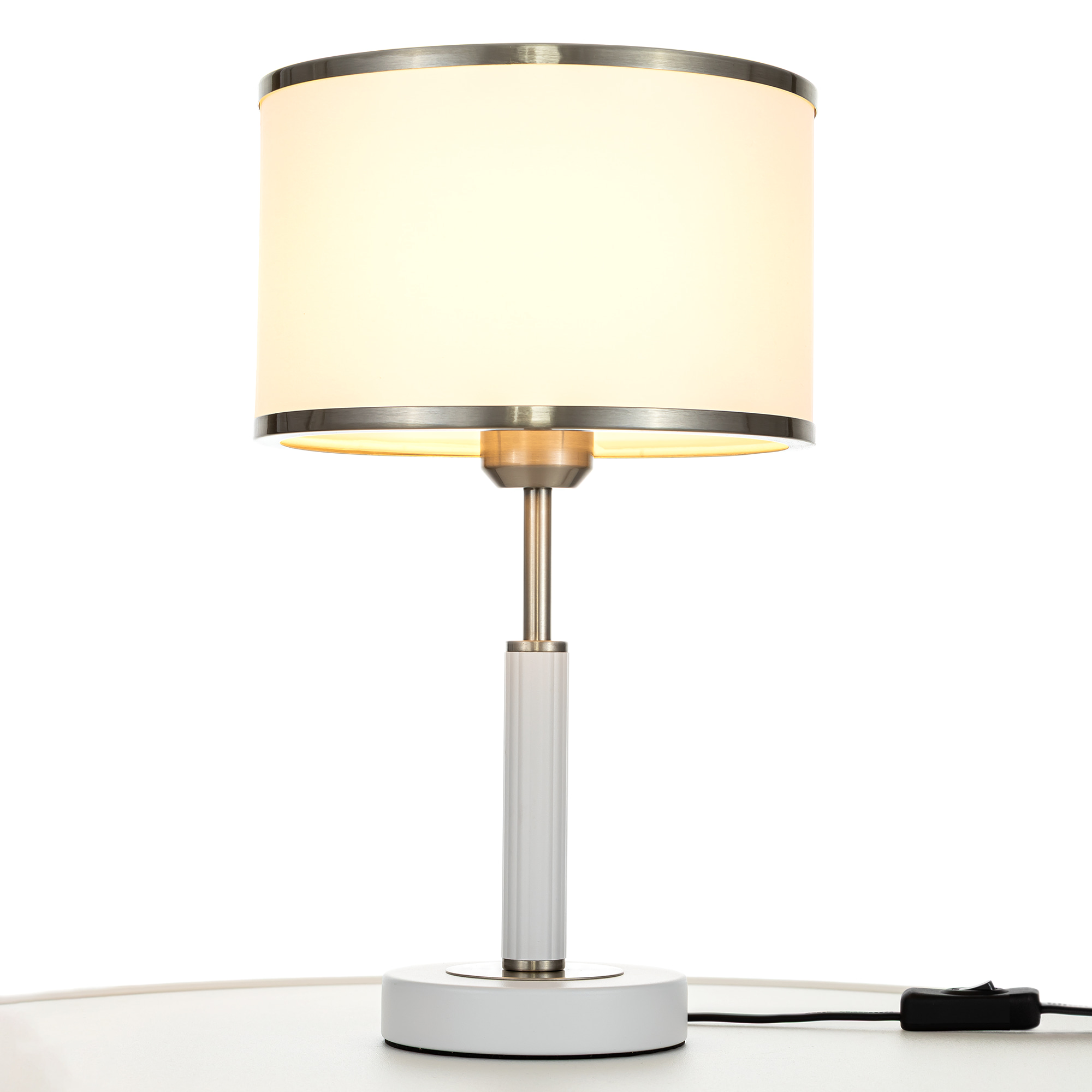 Citilux ALTON CL421812 Настольная лампа с абажуром Белая арт. 89532