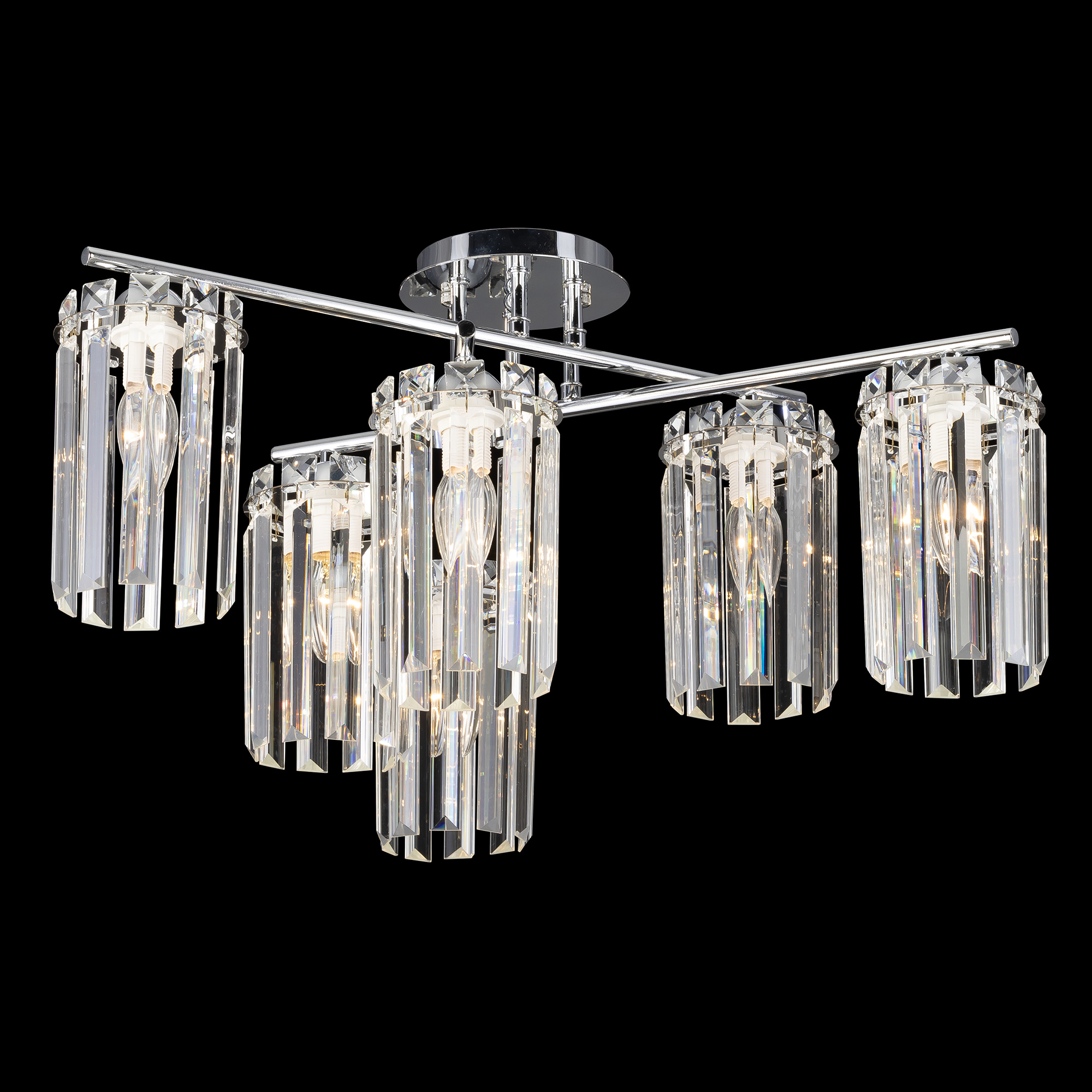 Citilux AXIS CL313261 Люстра хрустальная потолочная Хром арт. 89229