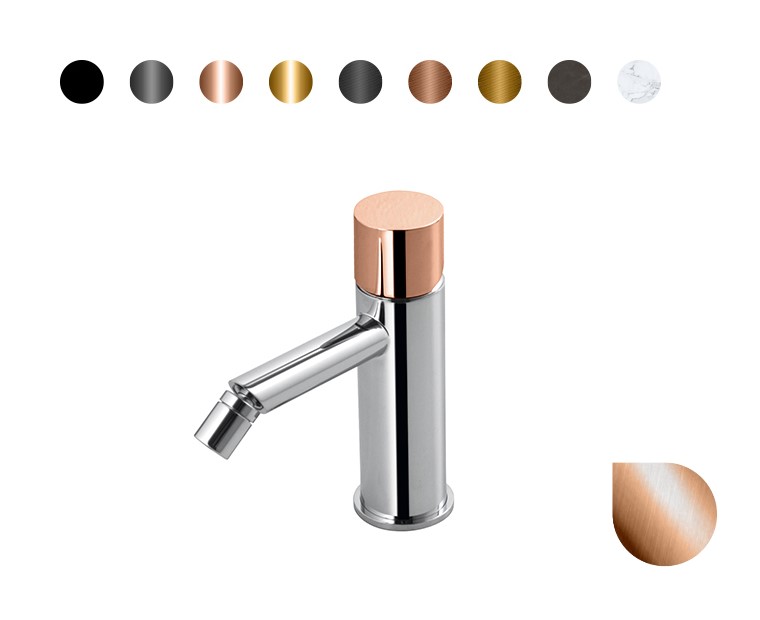 NOKEN ROUND CUSTOM Смеситель для биде H152 мм, 3/8”, 5 л/мин, без ДК, браш. медь/colors. арт. 35563