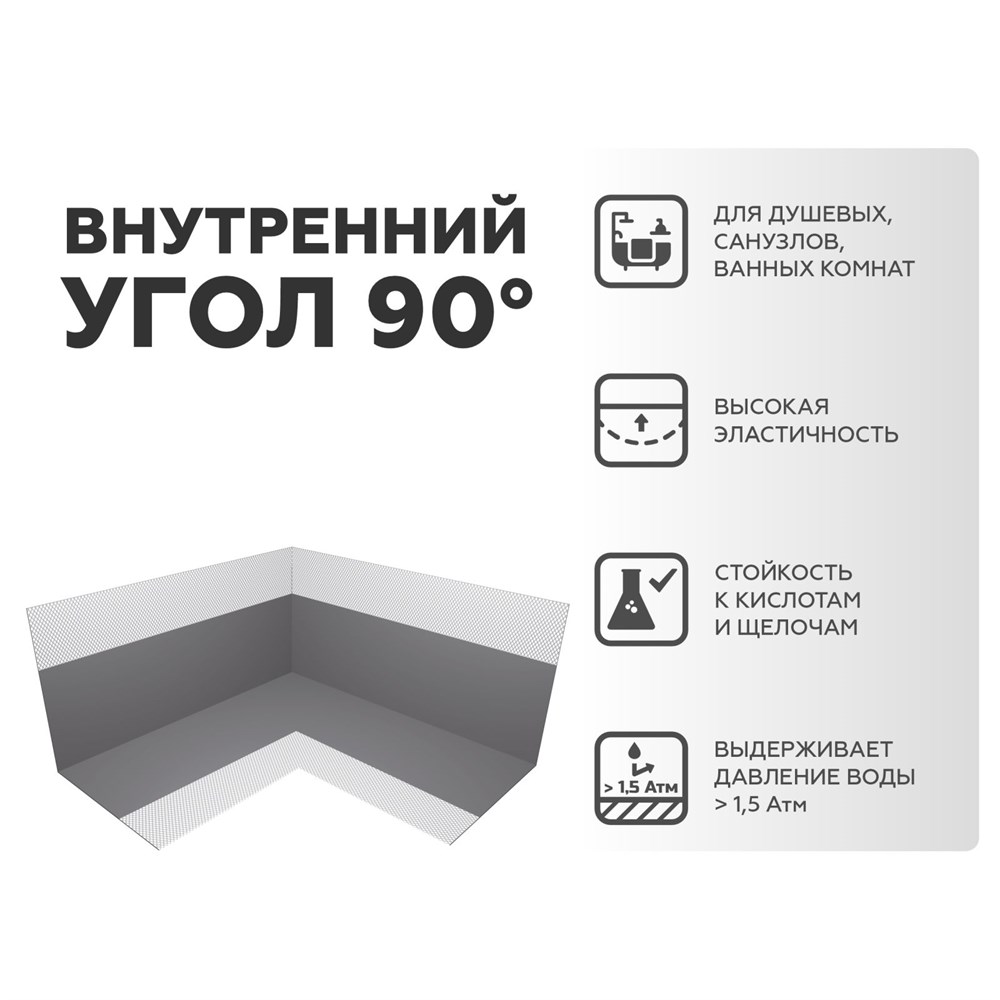 PLITONIT ГидроЛента угол внутренний 90° . арт. 201099