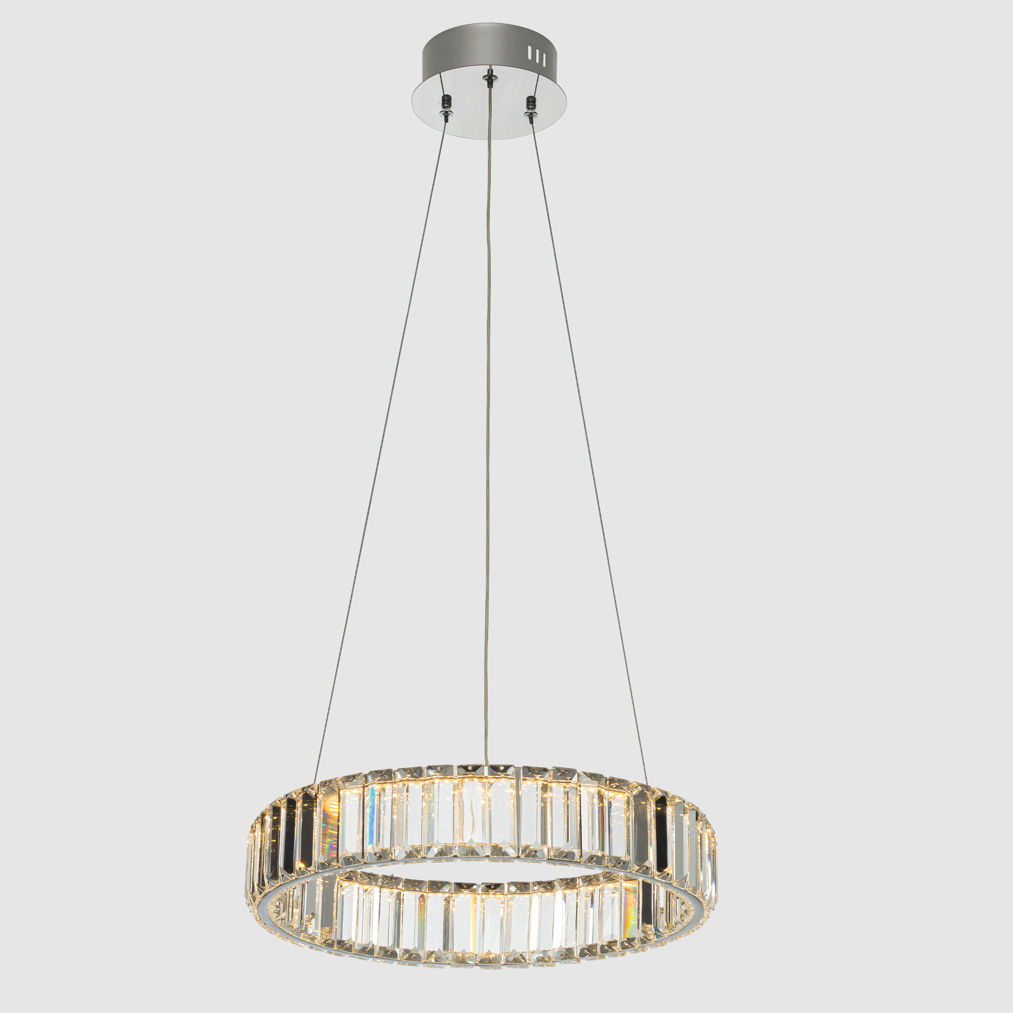 Citilux Чезаре CL338141 LED Люстра хрустальная с пультом Хром арт. 89036