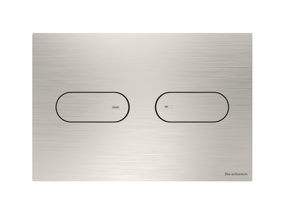 ART CERAM INOX 711 Клавиша двойного смыва для унитаза, нержавеющая сталь арт. 32940