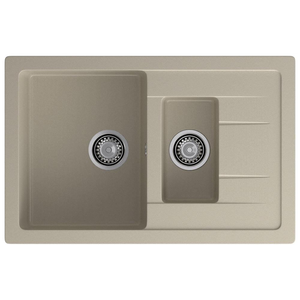 Кухонная мойка GranFest QUADRO 775KL, топаз арт. 186747