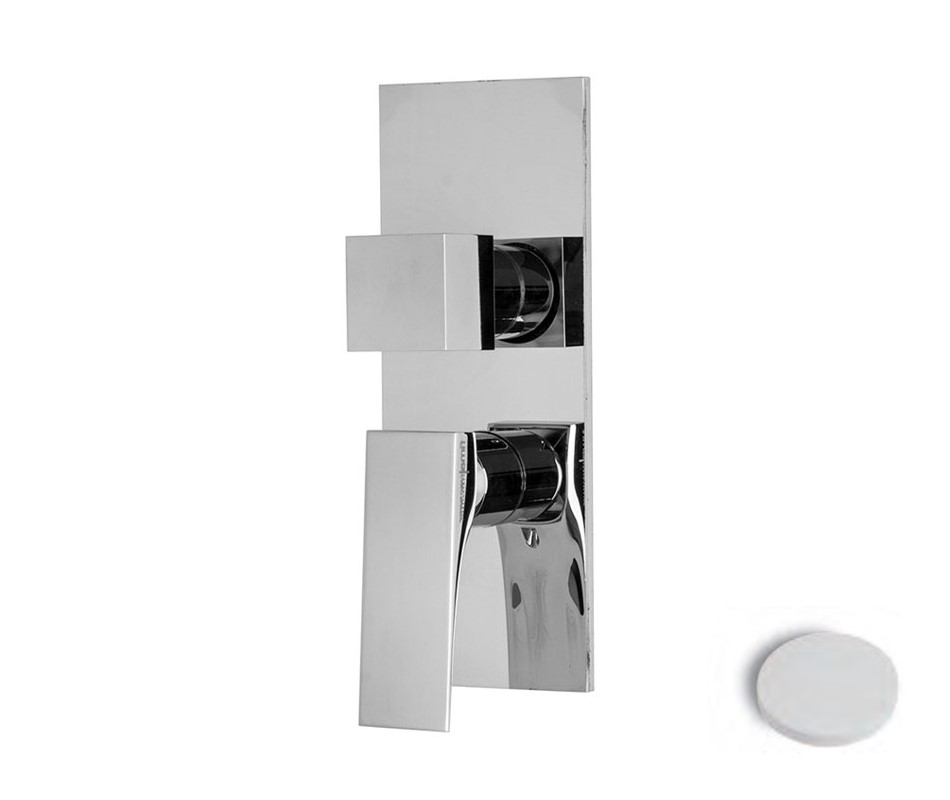 FIMA ZETA Встроенный смеситель с переключателем на 2/3 источника, white matt арт. 38558