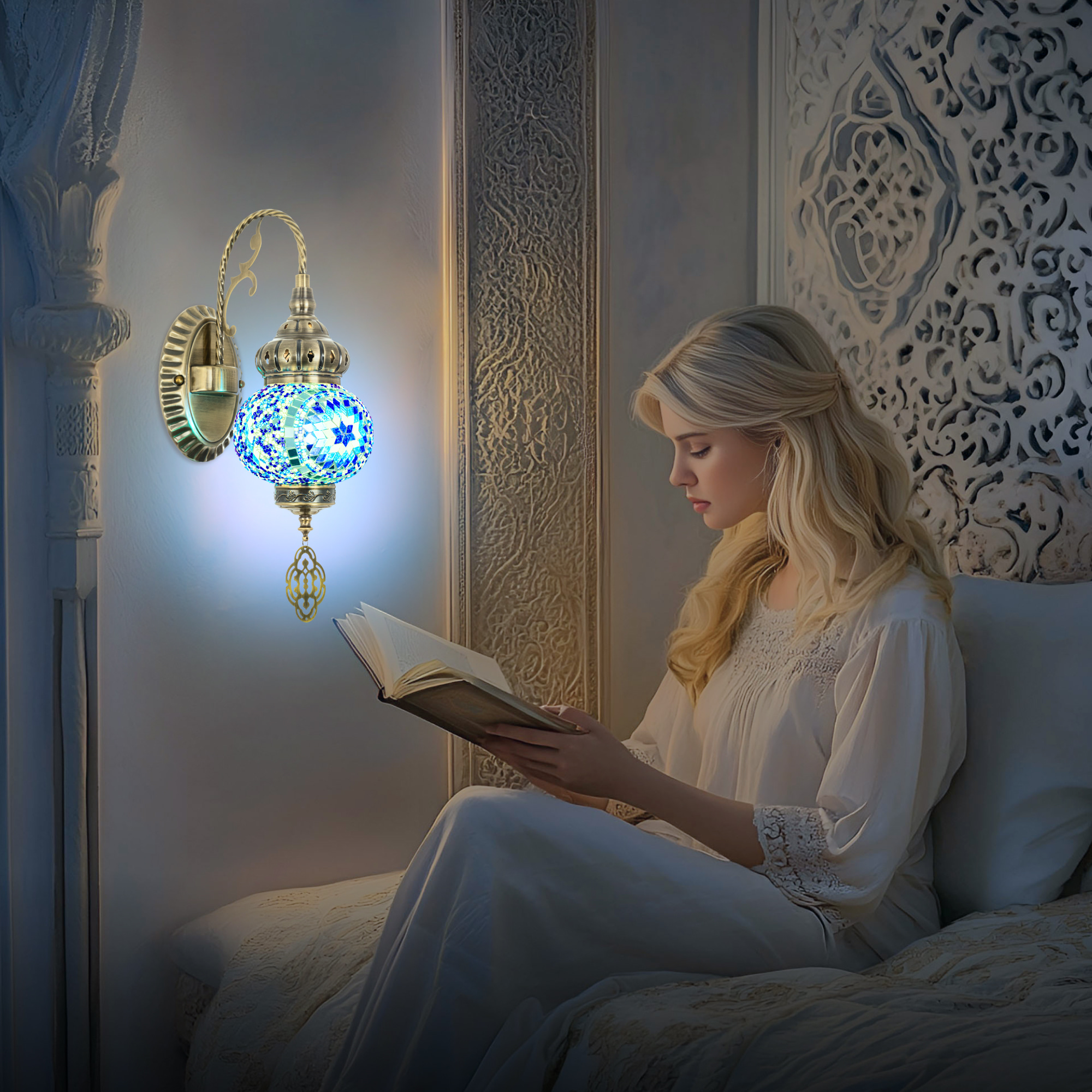 Citilux Каир CL419316 Бра настенное Мозаика Синяя арт. 89546