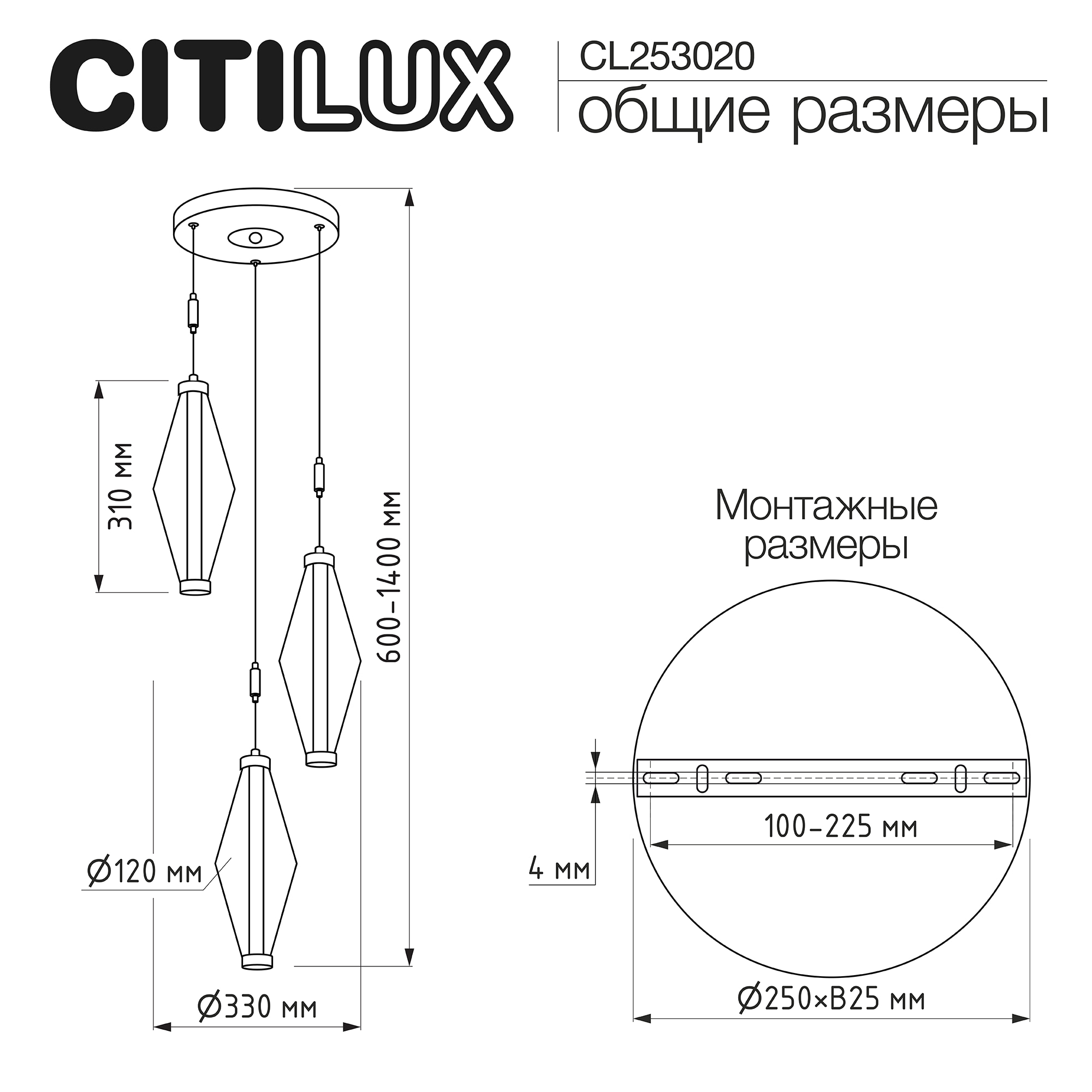 Citilux TANNA CL253020 LED Подвесной светильник арт. 123283