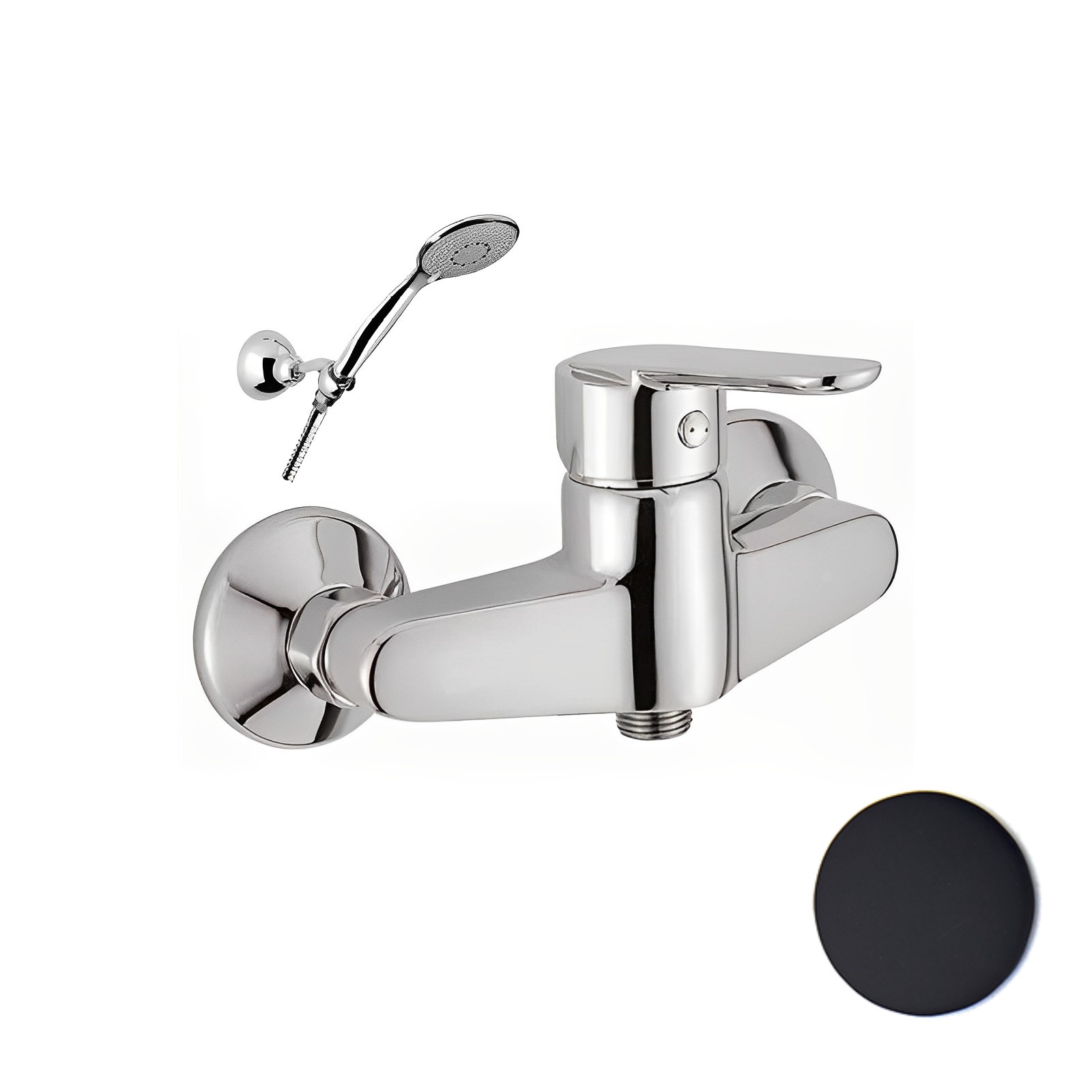 Смеситель для душа Webert Sax Evolution SE870101560, черный арт. 165864