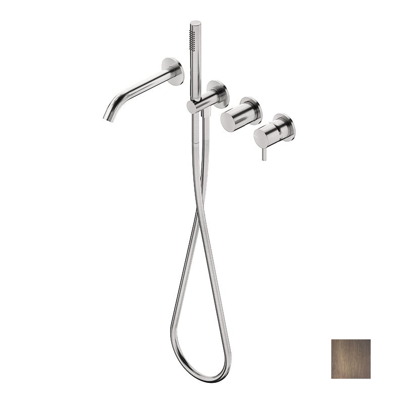 RITMONIO Diametro35 S Смеситель для ванны из стены, вылет 200 мм, F34 BRUSHED DARK BRONZE арт. 40186