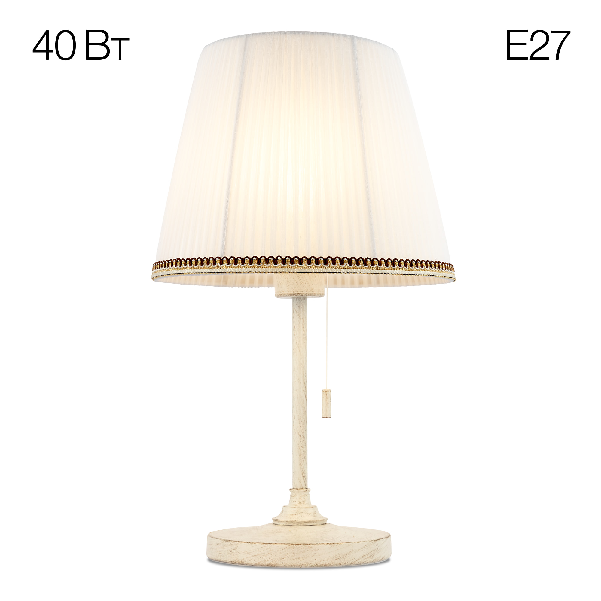Citilux Линц CL402720 Настольная лампа патина с белым абажуром арт. 89004