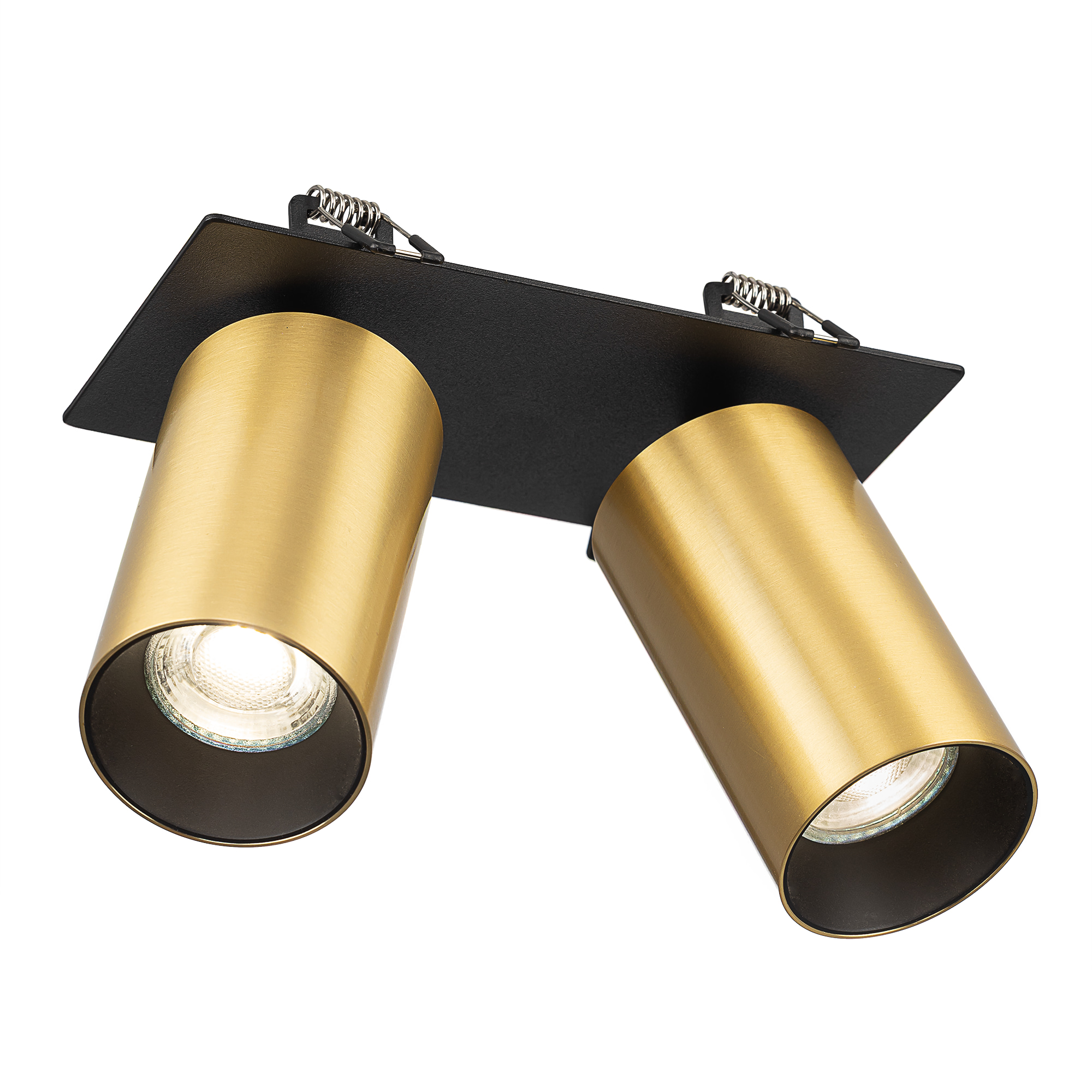 Citilux AXEL CL512D22 Спот поворотный встраиваемый двойной Латунь арт. 89822