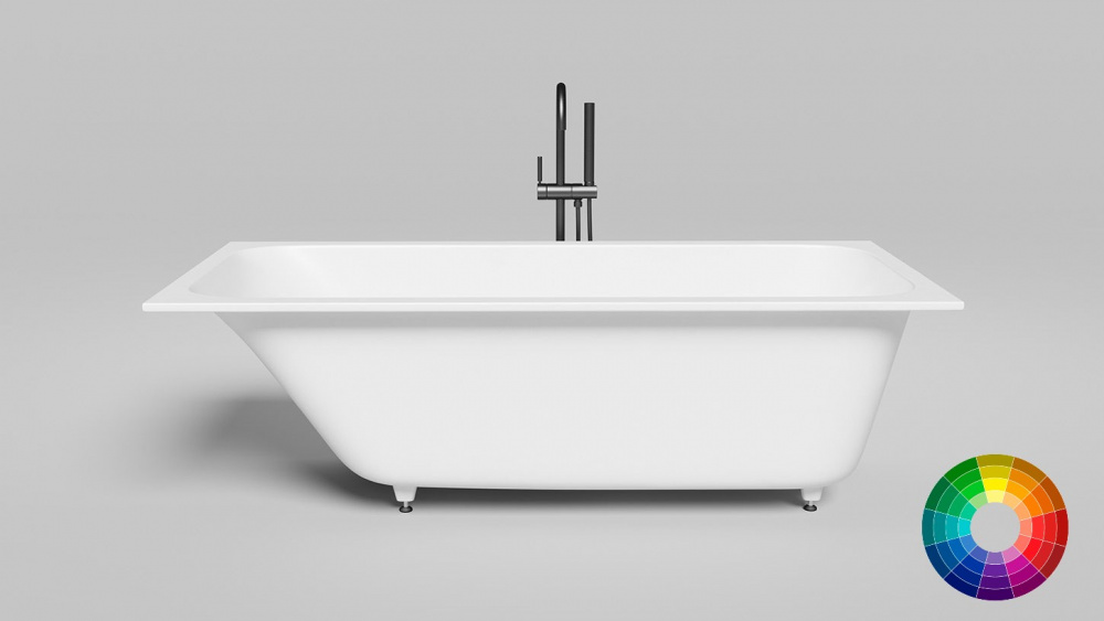 Salini ORLANDA KIT 170 Ванна встраиваемая 1700х800х600 мм, S-Stone, RAL матовый арт. 32161