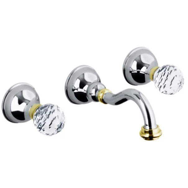 Смеситель для раковины Webert Karenina KA750404017, хром/золото арт. 161905