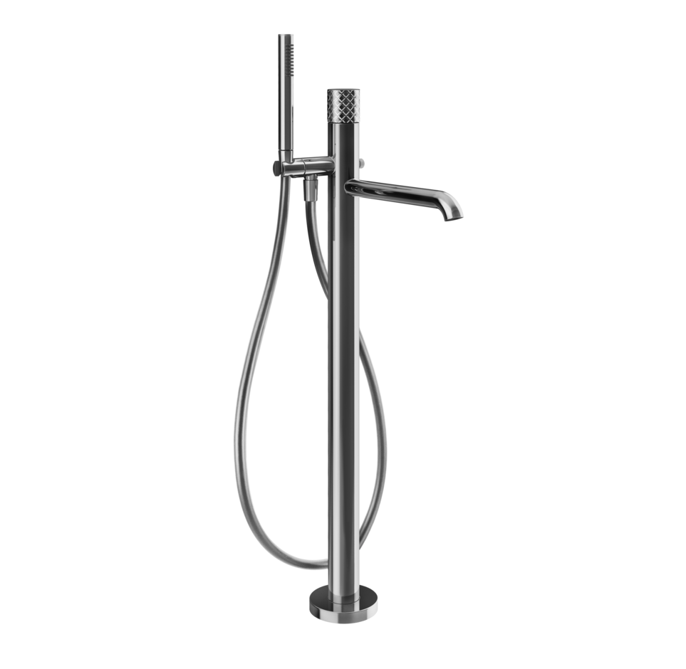 GESSI HABITO INTRECCIO Внешние части напольного смесителя для ванны, Chrome арт. 39162