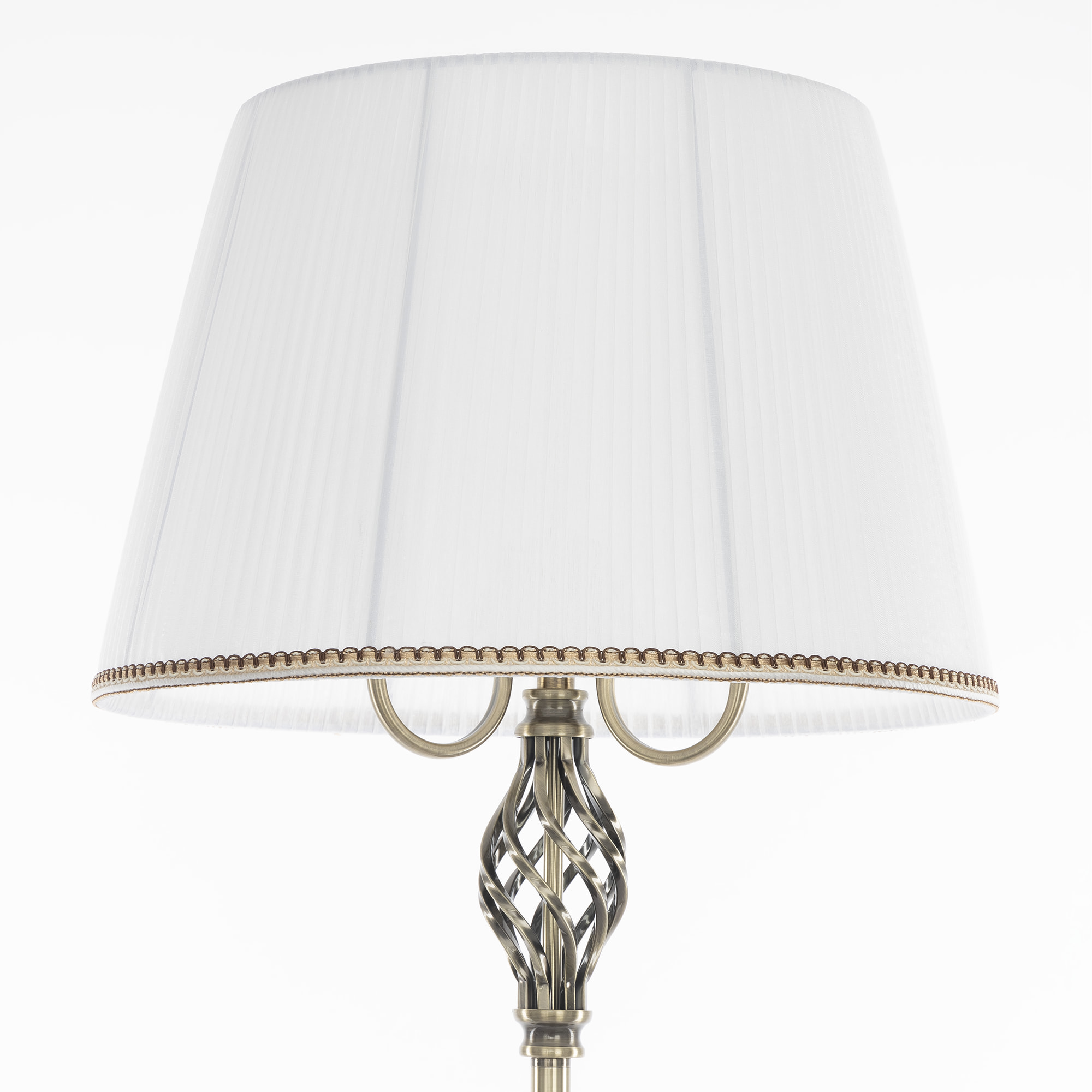 Citilux Вена CL402930T Торшер бронза со столиком и белым абажуром арт. 89043