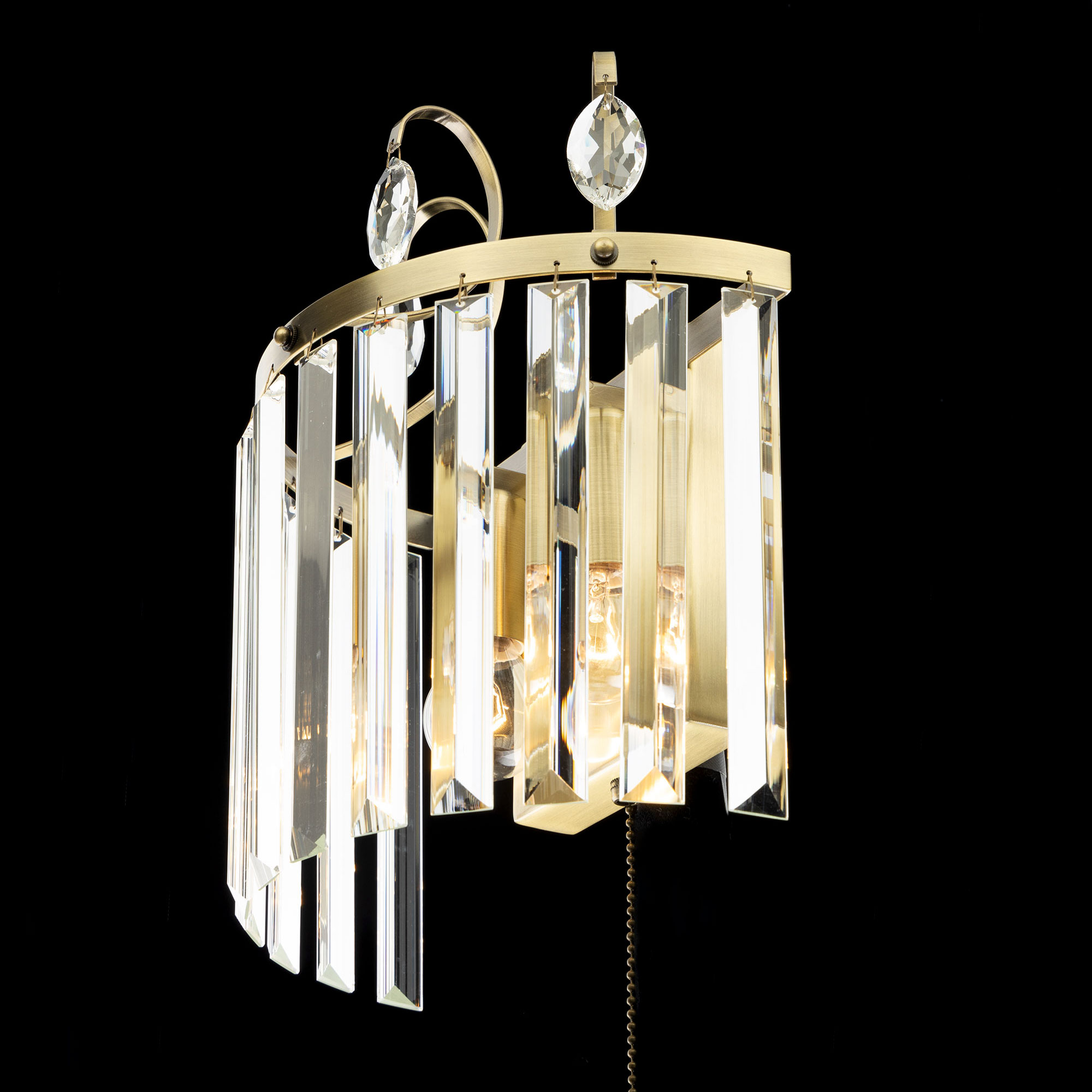 Citilux Инга CL335323 Бра хрустальное с выключателем Бронза арт. 88934