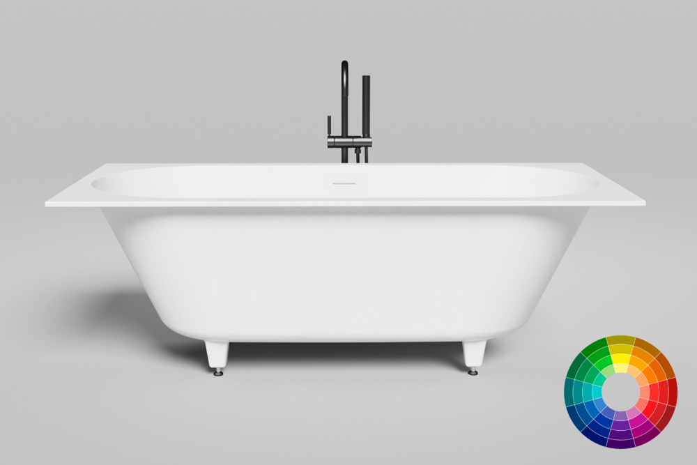 Salini ORNELLA AXIS KIT 170 Ванна встраиваемая 1700x750x590/610мм, S-Stone, RAL матовый арт. 32451