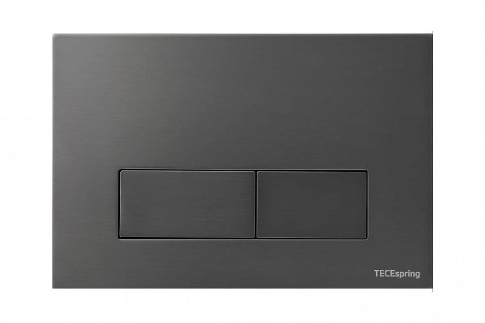 TECEspring S Панель смыва, нержавеющая сталь, сатин gun metal PVD (с покрытием против отпечатков) арт. 33148