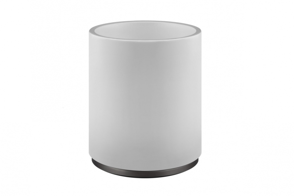 GESSI Корзина для мусора, Ø180, H240 мм, белый/Black Metal Brushed PVD арт. 30512