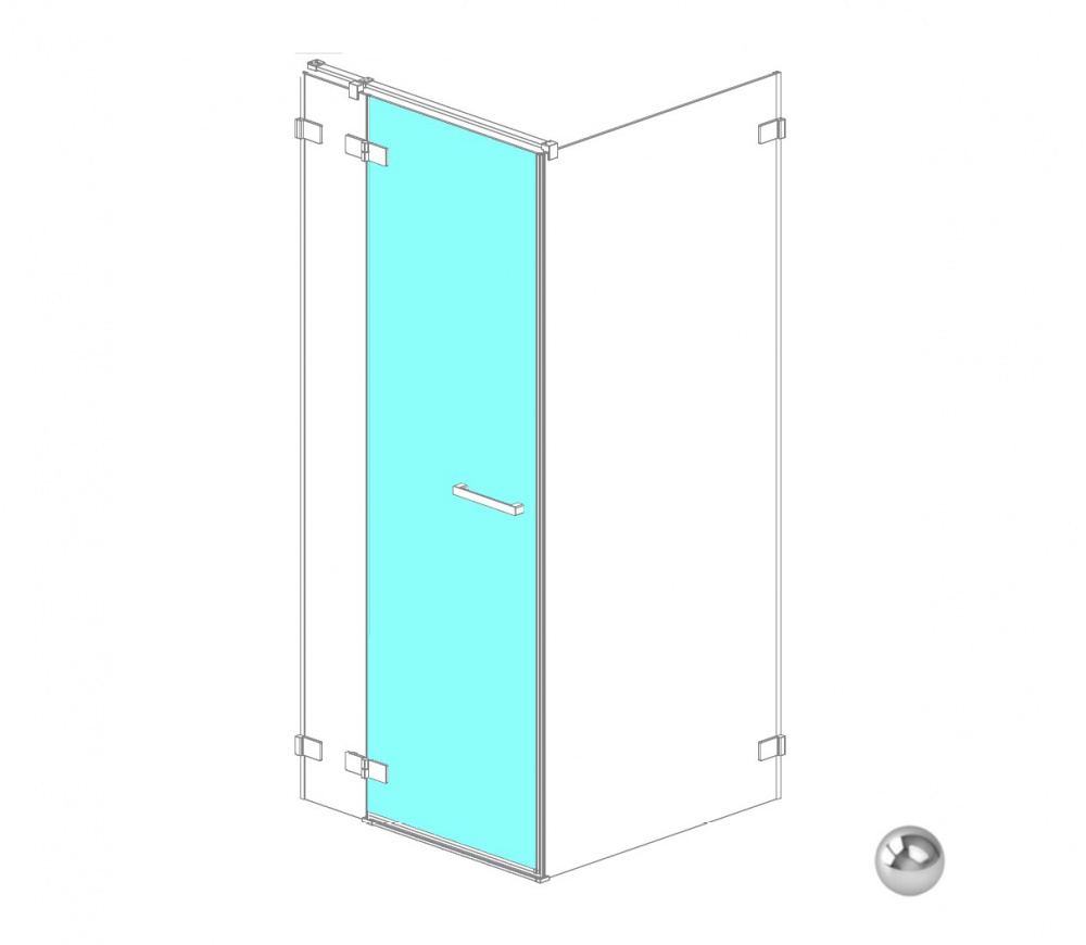 RADAWAY Euphoria KDJ Door G 612 L Дверь, хром/прозрачное арт. 32608