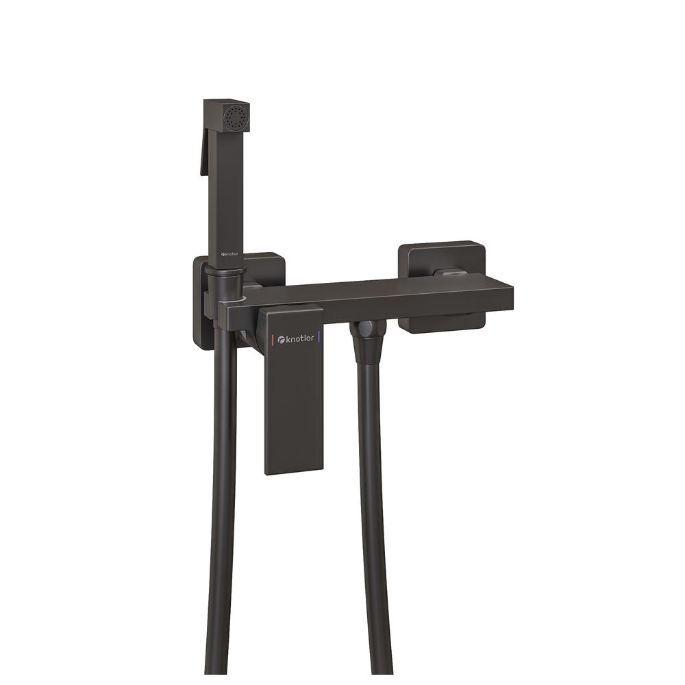 Гигиенический душ со смесителем Knotlor FHS02S0GM, вороненая сталь арт. 189676
