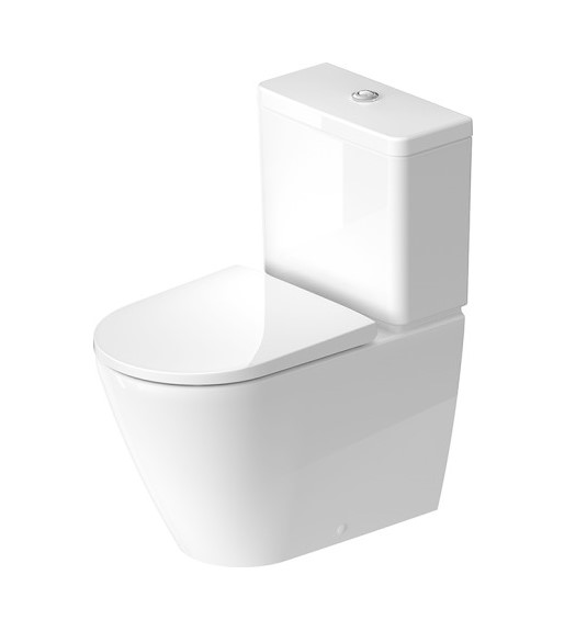 DURAVIT D-Neo Унитаз напольный комбинированный Rimless без бачка, белый арт. 37436