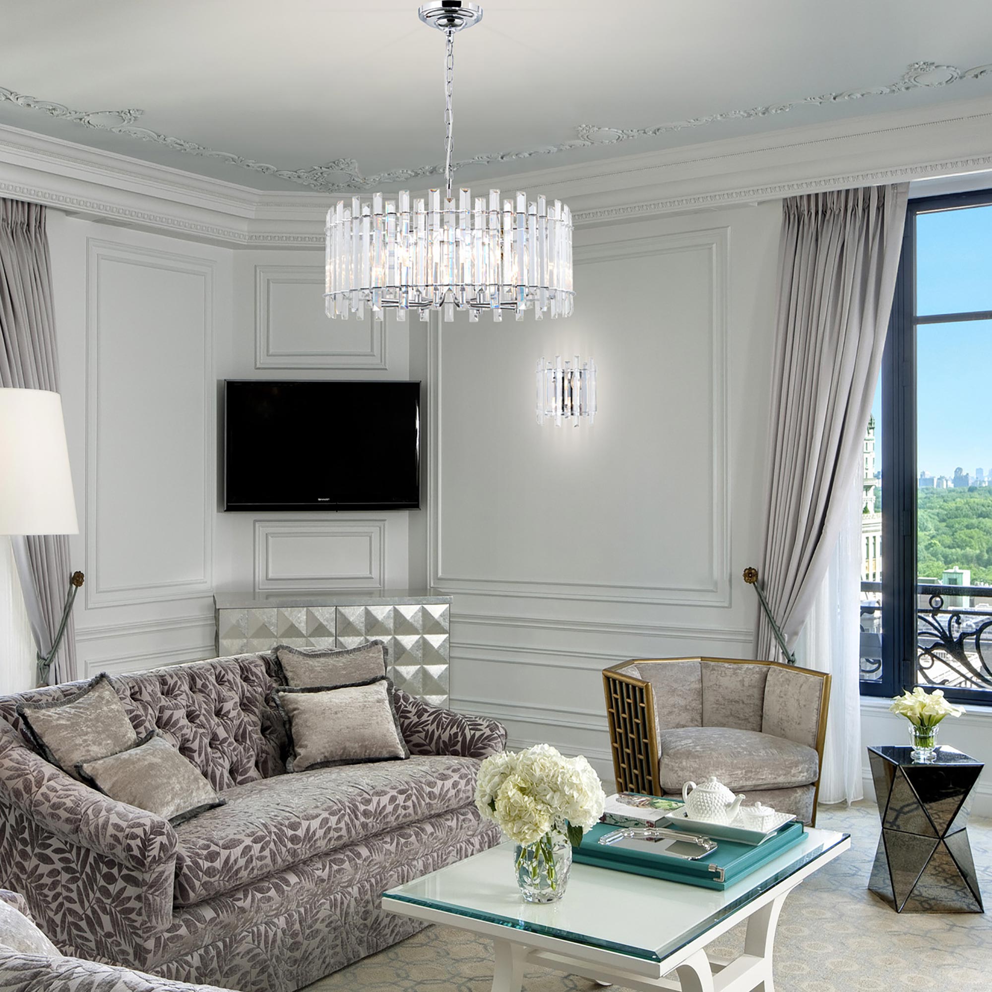 Citilux Ингвар CL334181 Люстра подвесная хрустальная Хром арт. 88770