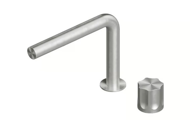QUADRO DESIGN MODO Смеситель на раковину, 2 отверстия, AISI316L Brushed Stainless Steel арт. 35809