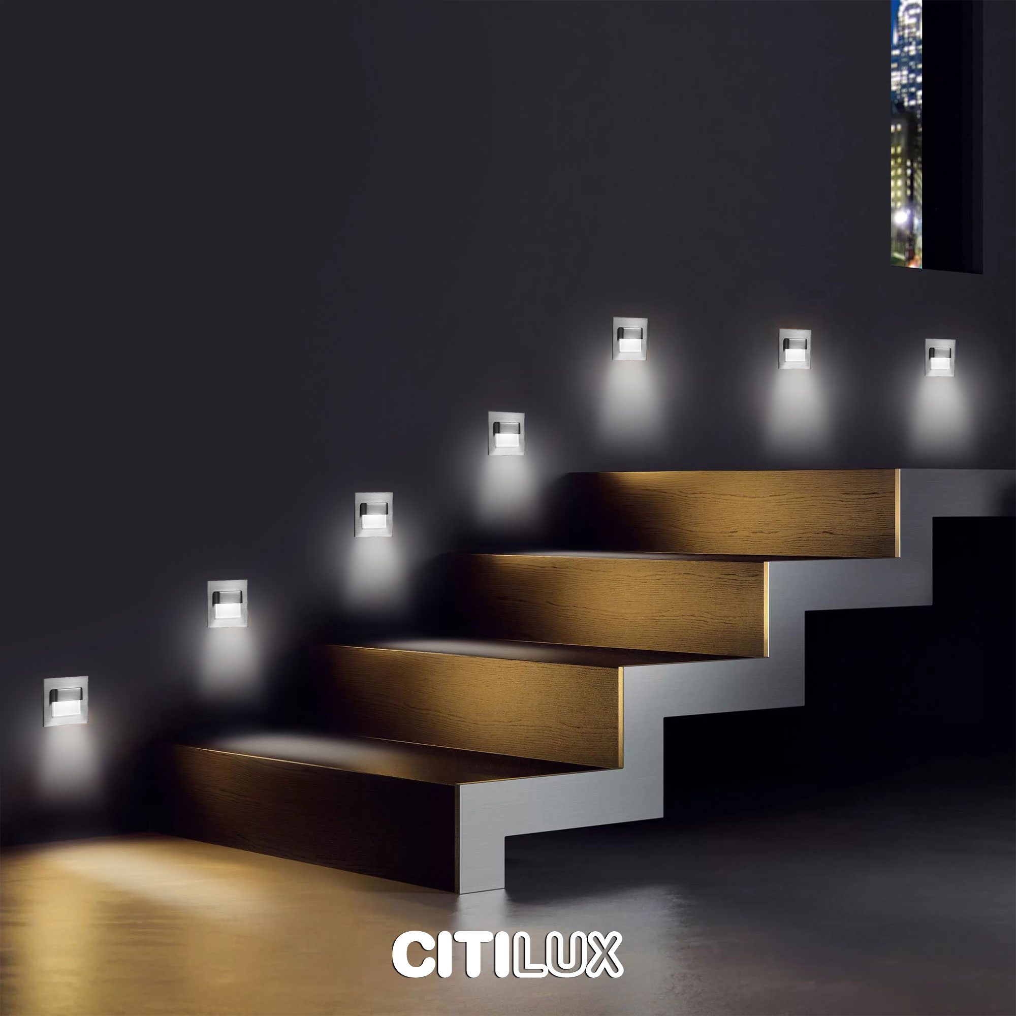 Citilux Скалли CLD006K1 LED Встраиваемый светильник лестничный Хром арт. 88407