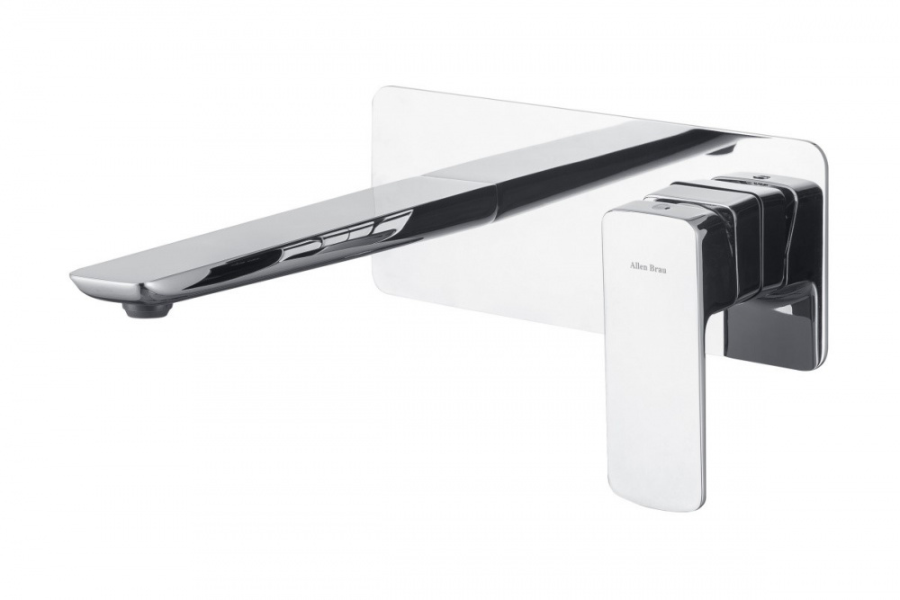 ALLEN BRAU INFINITY Cмеситель для умывальника встр., излив 151 мм, Kerox, Easy box, хром арт. 34888