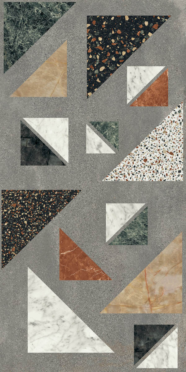 Керамогранит  BLEND CONCRETE GREY COMBO RET 60X120 арт. 85015