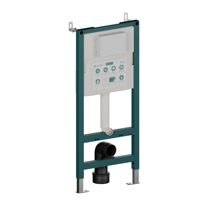 Инсталляция для подвесного унитаза Knotlor ISWC502FG, бирюзовый (серия 2) арт. 174940